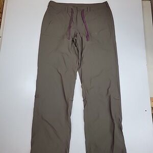 The North Face Pants Womens Brown Roll Tab Hiking 100% Nylon Sz 12 Activewear